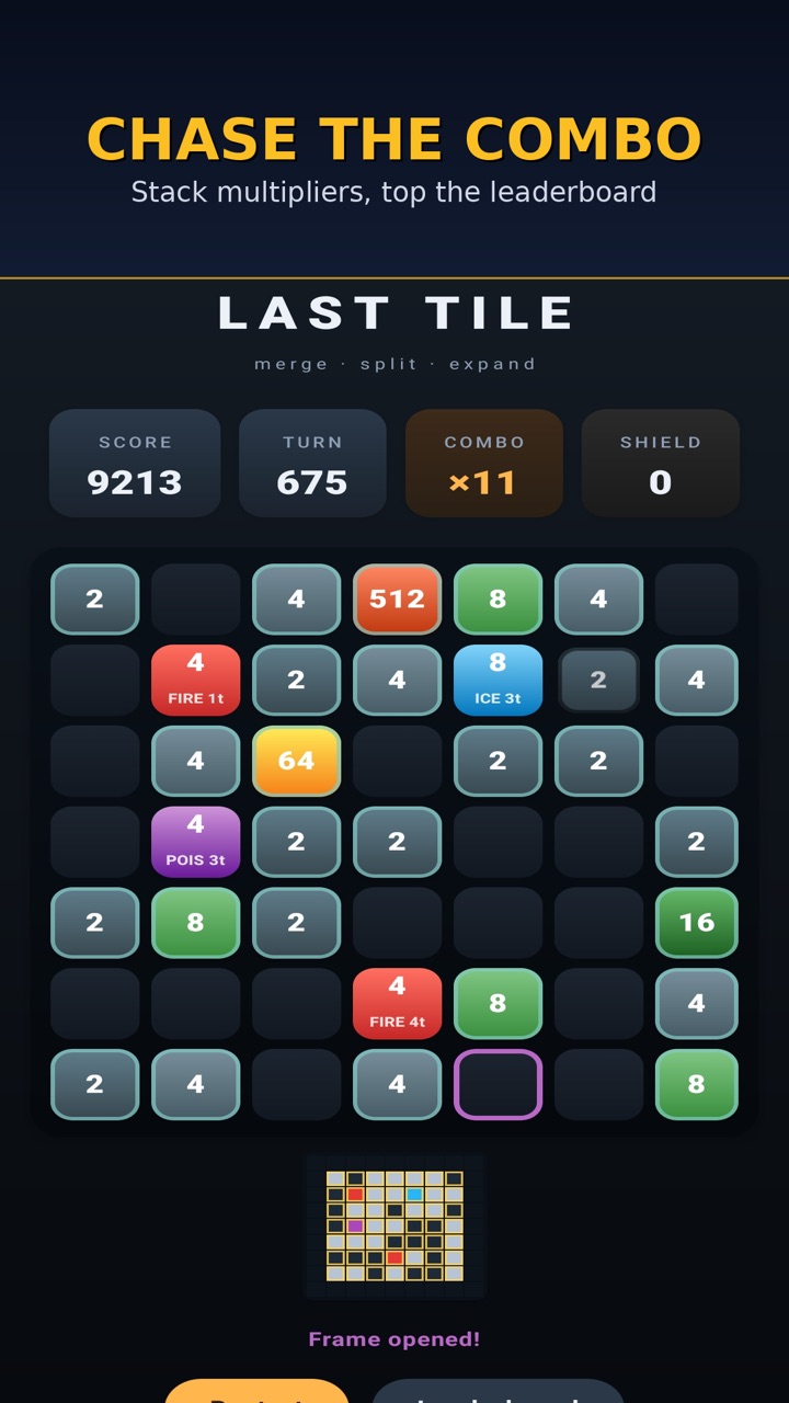 Chase the combo — stack multipliers and top the leaderboard